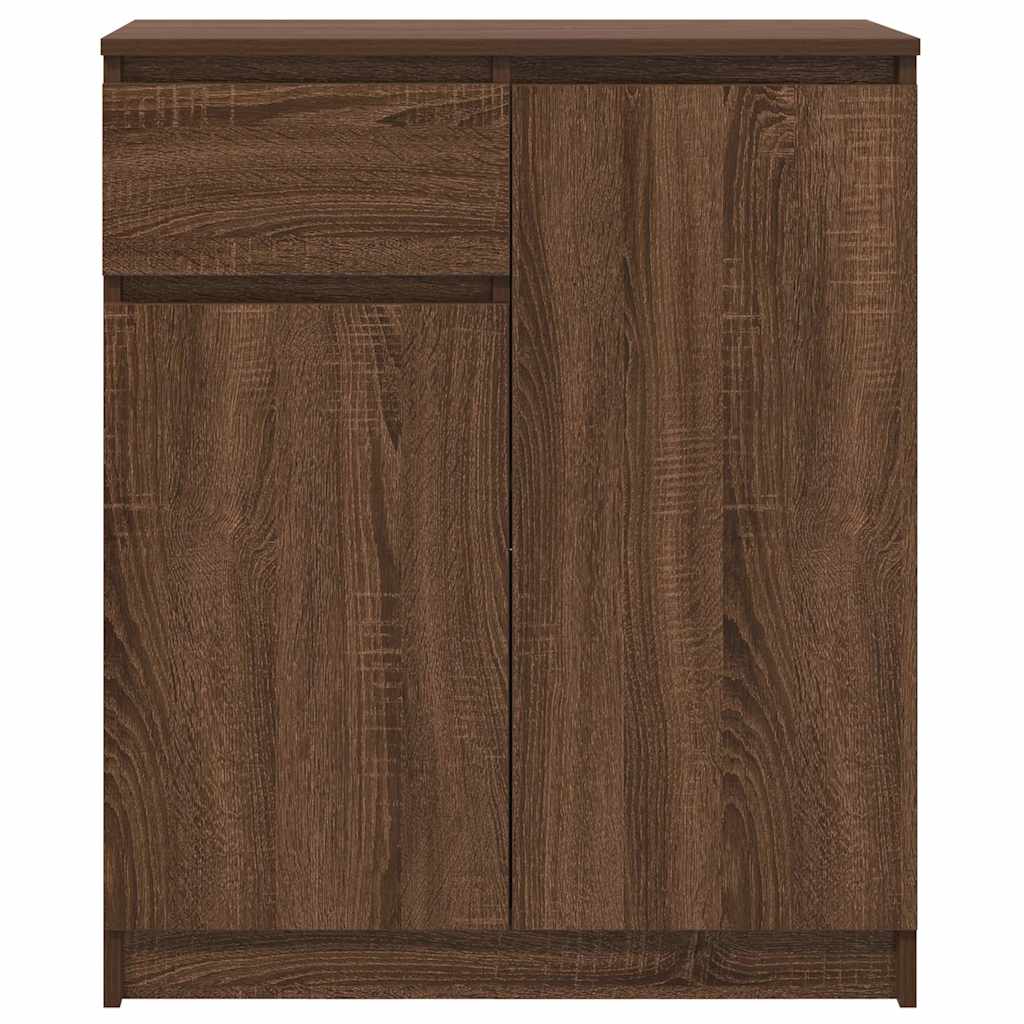 Credenza con Cassetto Rovere Marrone 71x35x84 cm in Truciolato - homemem39