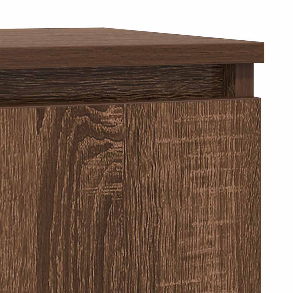 Credenza con Cassetto Rovere Marrone 71x35x84 cm in Truciolato - homemem39