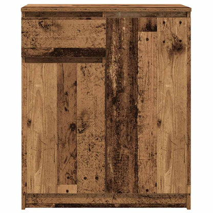 Credenza con Cassetto Legno Antico 71x35x84 cm in Truciolato - homemem39