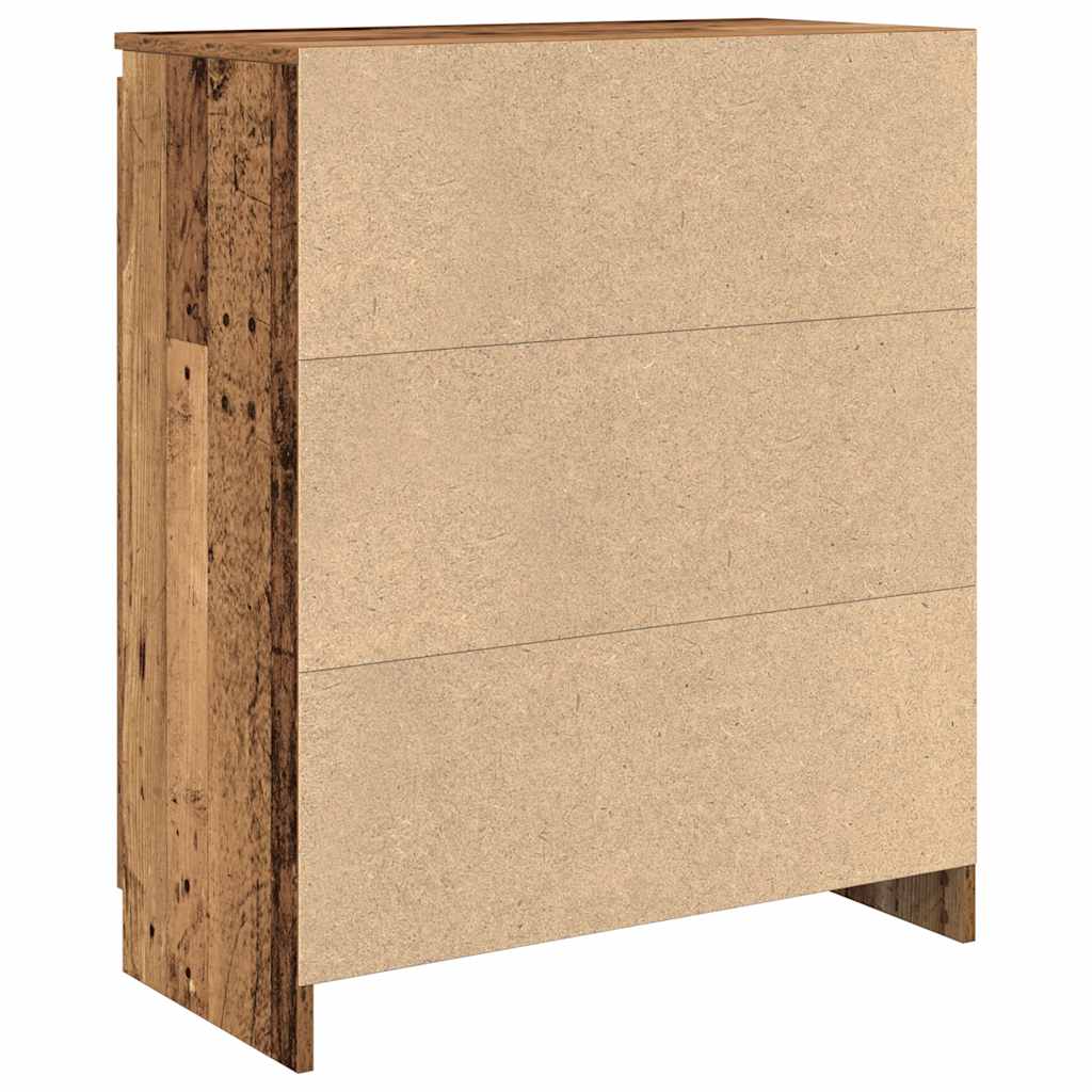 Credenza con Cassetto Legno Antico 71x35x84 cm in Truciolato - homemem39