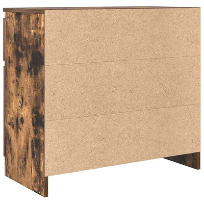 Credenza con Cassetto Rovere Fumo 71x35x65 cm in Truciolato - homemem39