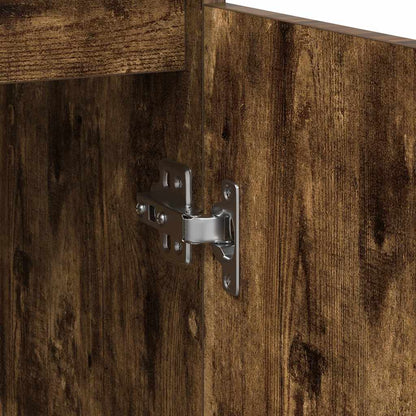 Credenza con Cassetto Rovere Fumo 71x35x65 cm in Truciolato - homemem39