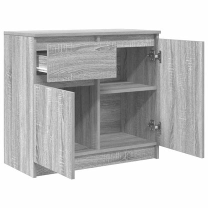 Credenza con Cassetto Grigio Sonoma 71x35x65 cm in Truciolato - homemem39