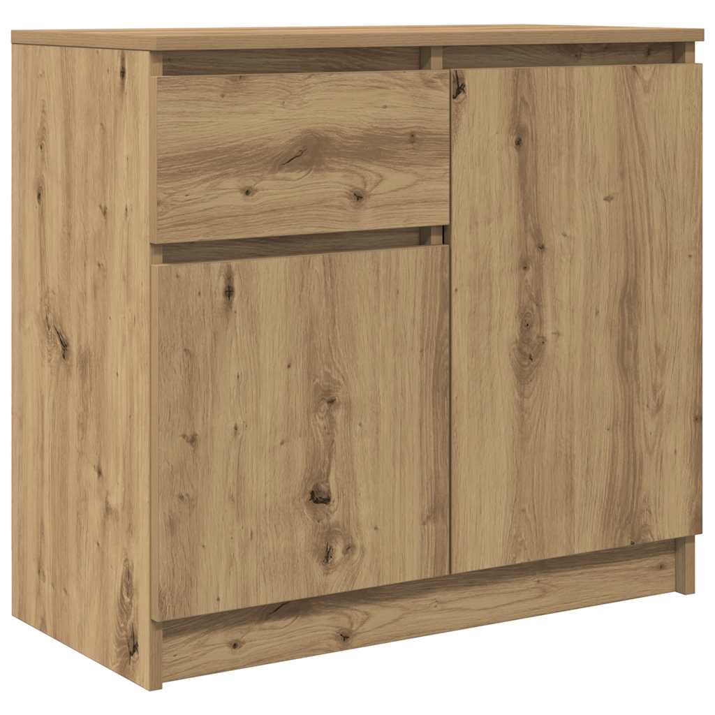 Credenza con Cassetto Rovere Artigianale 71x35x65 cm Truciolato