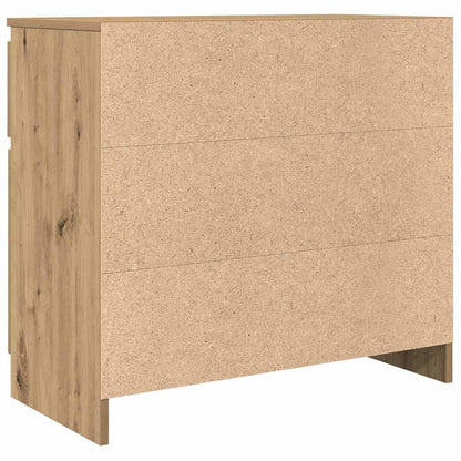 Credenza con Cassetto Rovere Artigianale 71x35x65 cm Truciolato