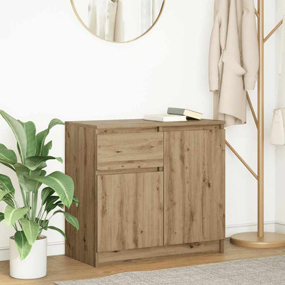 Credenza con Cassetto Rovere Artigianale 71x35x65 cm Truciolato
