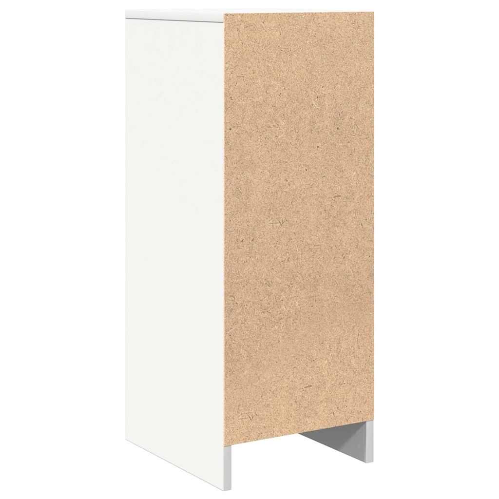 Credenza Bianca 29,5x34x76 cm in Legno Multistrato - homemem39