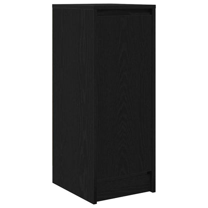 Credenza Rovere Nero 29,5x34x76 cm in Legno Multistrato - homemem39