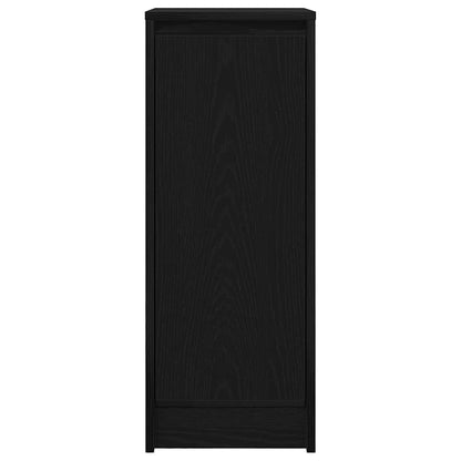 Credenza Rovere Nero 29,5x34x76 cm in Legno Multistrato - homemem39