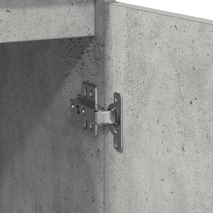 Credenza Grigio Cemento 29,5x34x76 cm in Legno Multistrato - homemem39