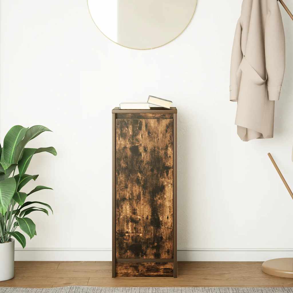 Credenza Rovere Fumo 29,5x34x76 cm in Legno Multistrato - homemem39