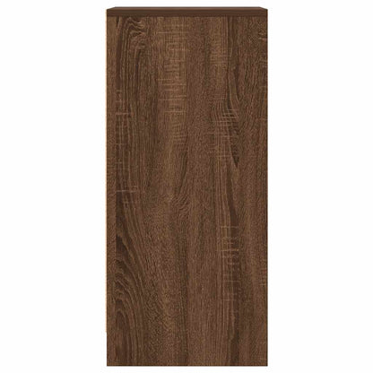 Credenza Rovere Marrone 29,5x34x76 cm in Legno Multistrato - homemem39