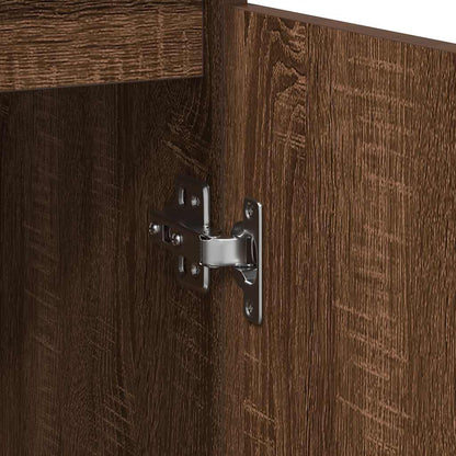 Credenza Rovere Marrone 29,5x34x76 cm in Legno Multistrato - homemem39