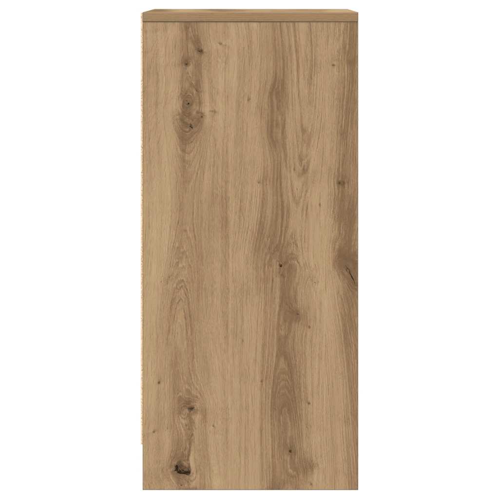 Credenza Rovere Artigianale 29,5x34x76 cm in Legno Multistrato