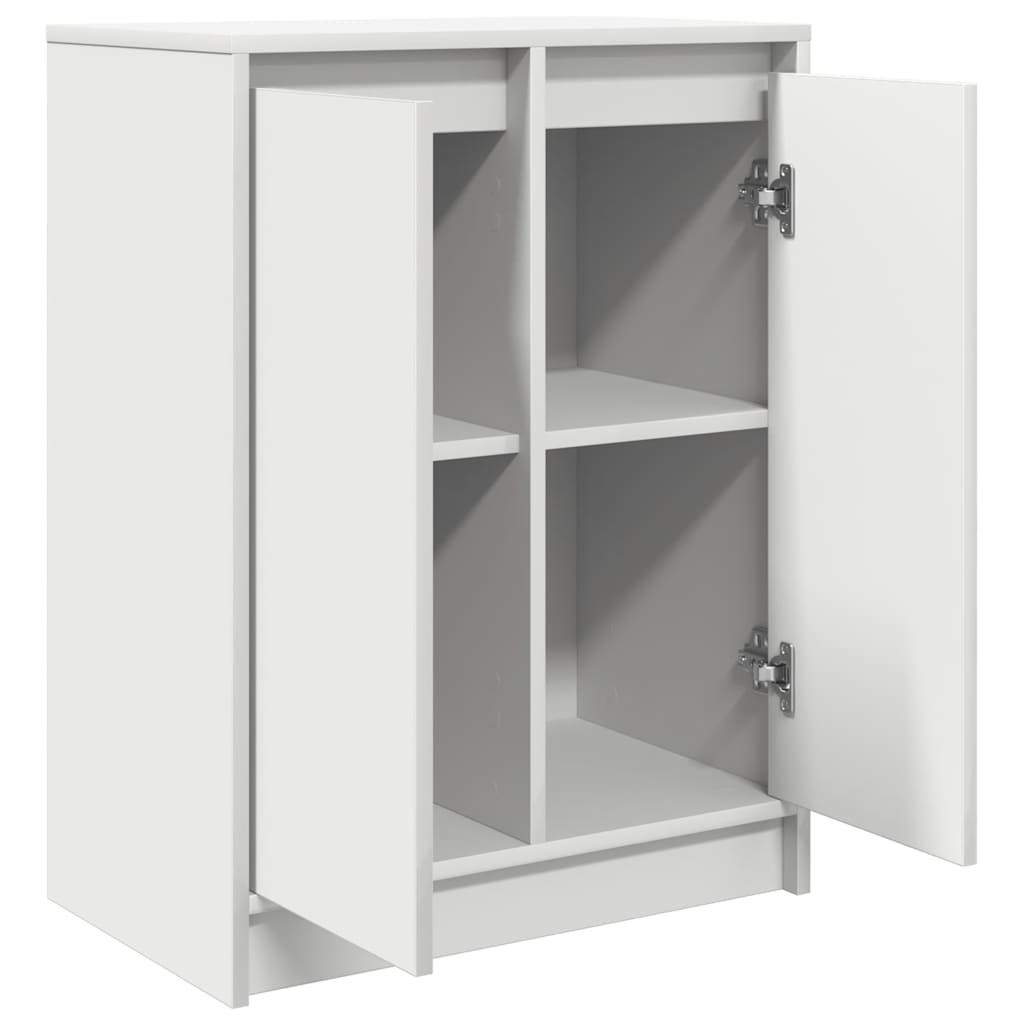 Credenza Bianca 57x34x76 cm in Legno Multistrato - homemem39