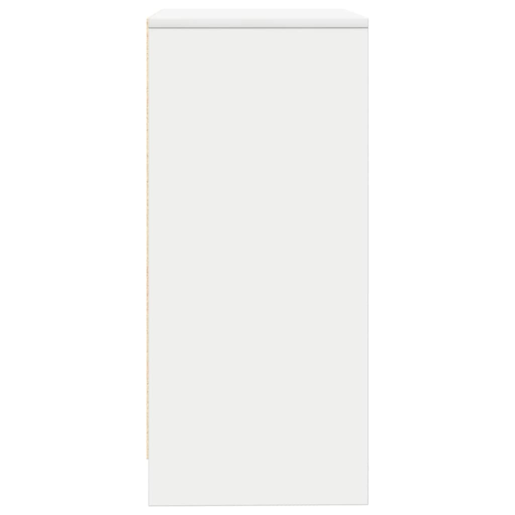 Credenza Bianca 57x34x76 cm in Legno Multistrato - homemem39