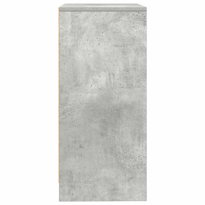 Credenza Grigio Cemento 57x34x76 cm in Legno Multistrato - homemem39