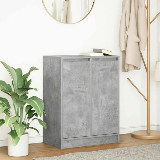 Credenza Grigio Cemento 57x34x76 cm in Legno Multistrato - homemem39