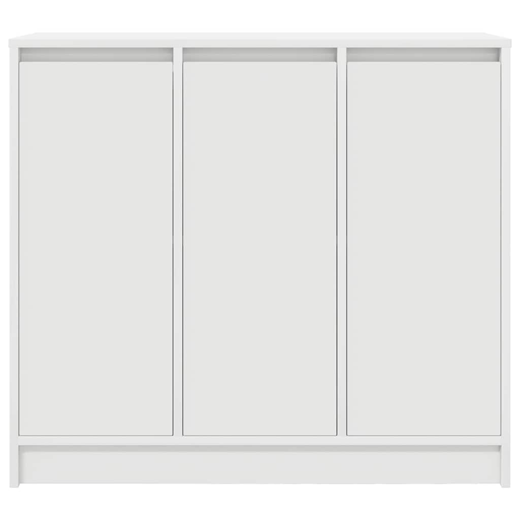 Credenza Bianca 85x34x76 cm in Legno Multistrato