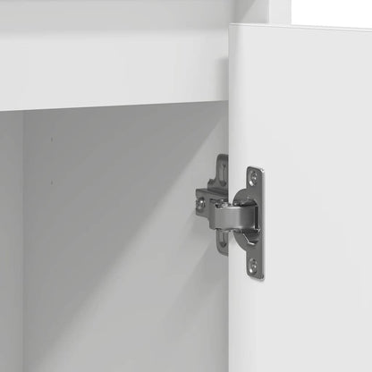 Credenza Bianca 85x34x76 cm in Legno Multistrato