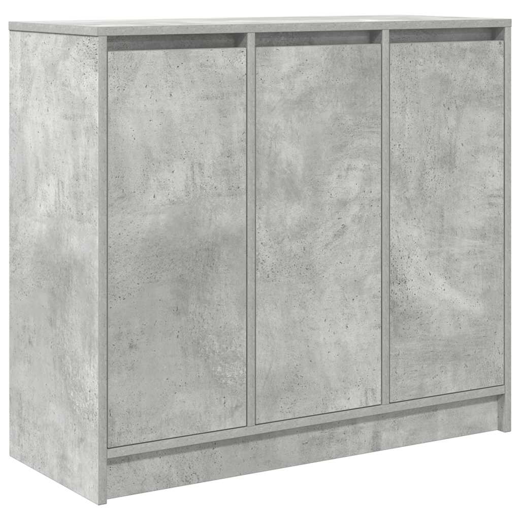 Credenza Grigio Cemento 85x34x76 cm in Legno Multistrato - homemem39