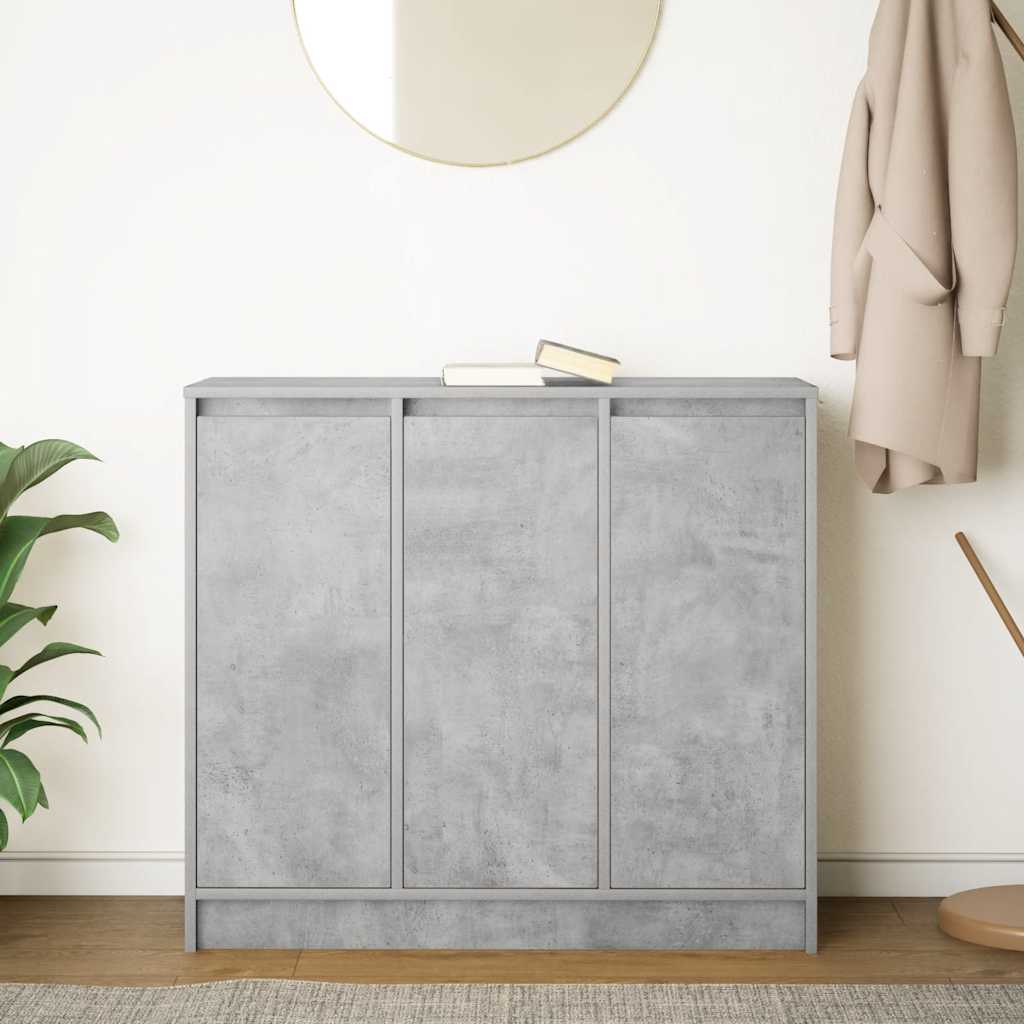 Credenza Grigio Cemento 85x34x76 cm in Legno Multistrato - homemem39