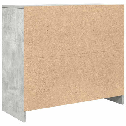 Credenza Grigio Cemento 85x34x76 cm in Legno Multistrato - homemem39