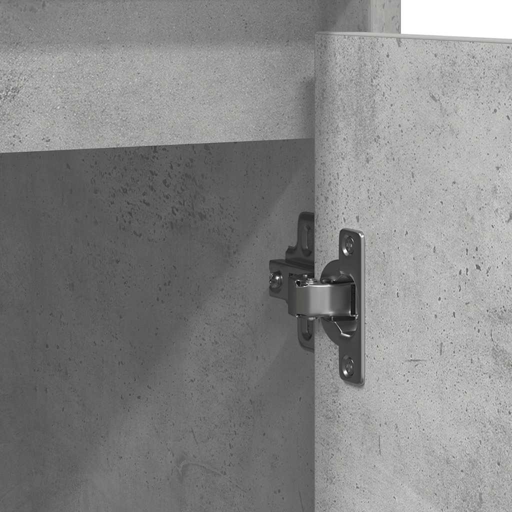 Credenza Grigio Cemento 85x34x76 cm in Legno Multistrato - homemem39