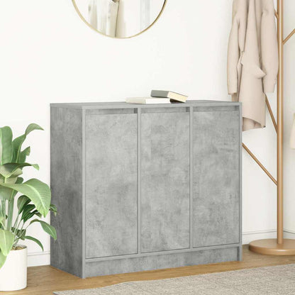 Credenza Grigio Cemento 85x34x76 cm in Legno Multistrato - homemem39