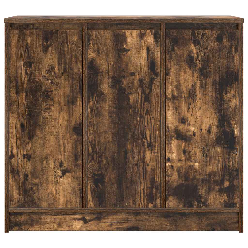 Credenza Rovere Fumo 85x34x76 cm in Legno Multistrato - homemem39