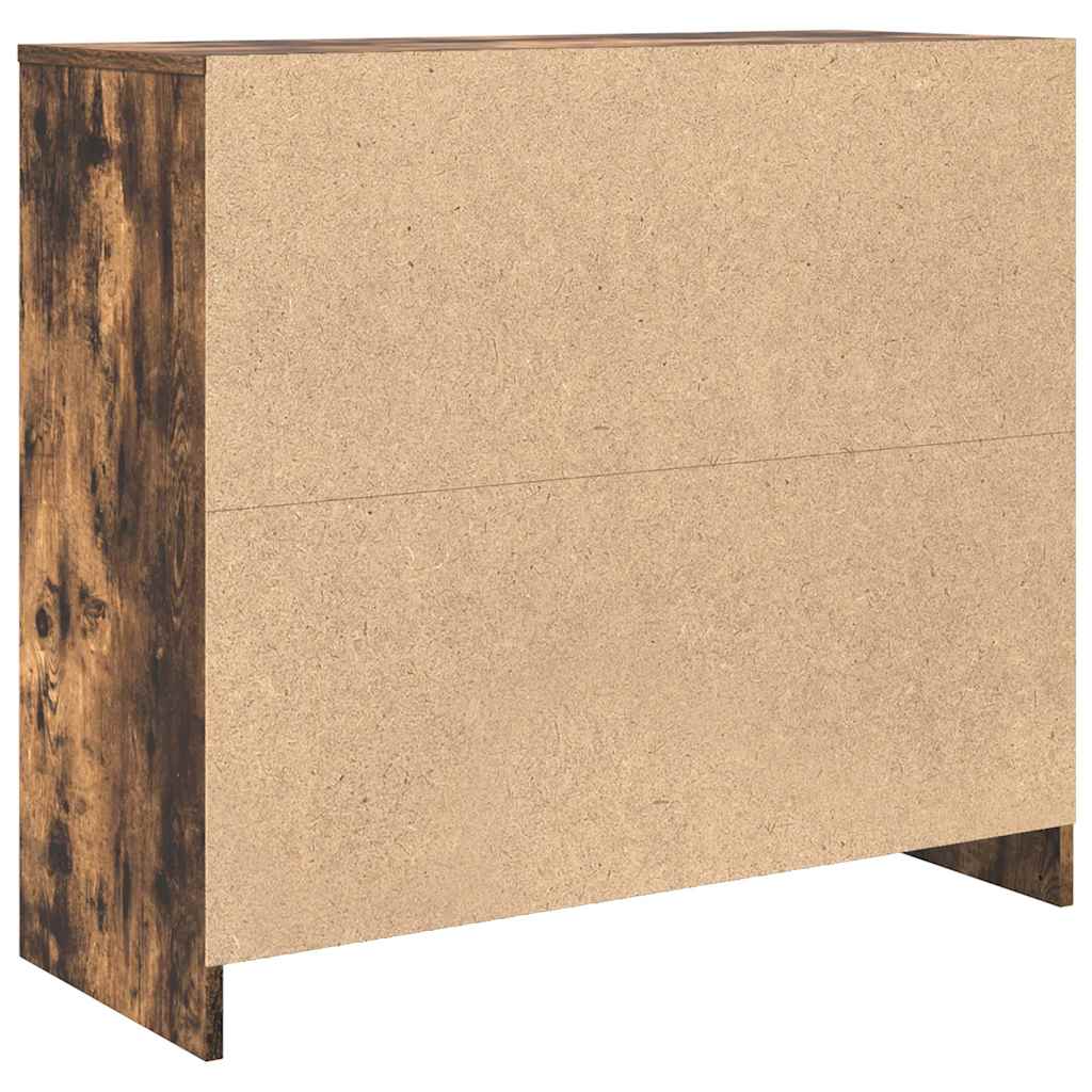 Credenza Rovere Fumo 85x34x76 cm in Legno Multistrato - homemem39