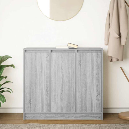 Credenza Grigio Sonoma 85x34x76 cm in Legno Multistrato - homemem39