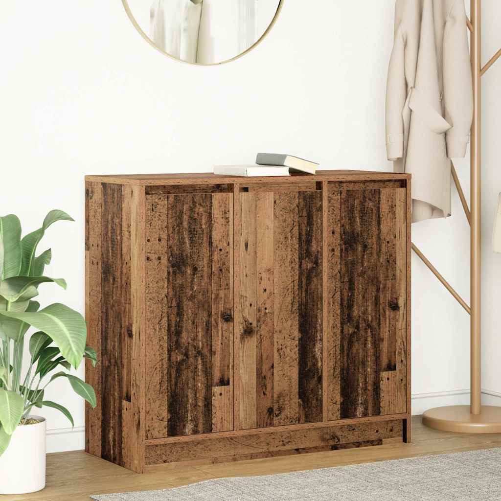 Credenza Legno Antico 85x34x76 cm in Legno Multistrato - homemem39