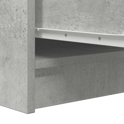 Credenza Grigio Cemento 29,5x34x76 cm in Legno Multistrato