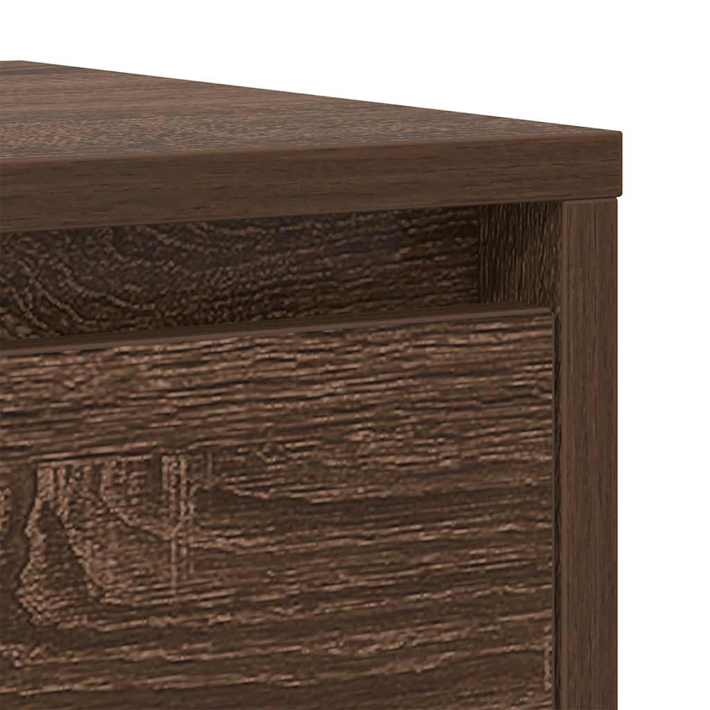 Credenza Rovere Marrone 29,5x34x76 cm in Legno Multistrato