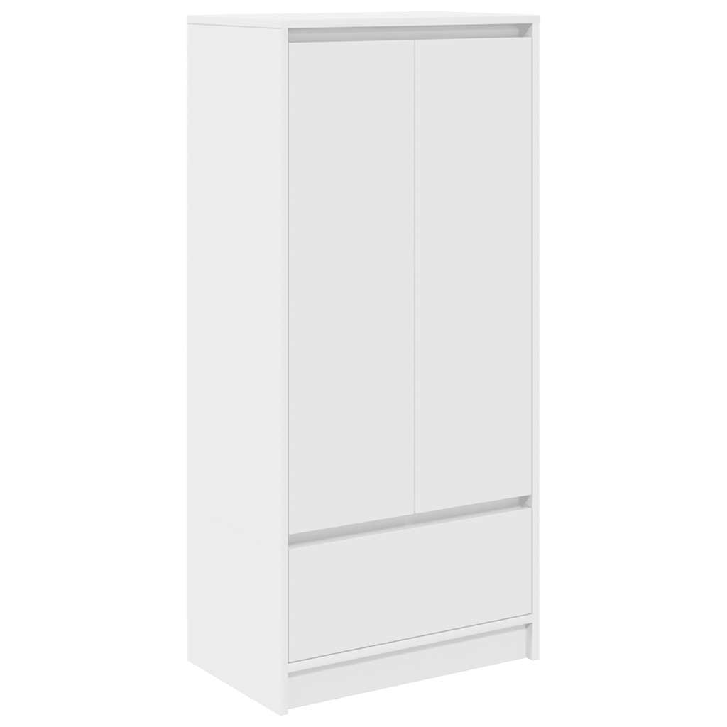 Armadio con Cassetto Bianco 55,5x34x119,5 cm Legno Multistrato - homemem39
