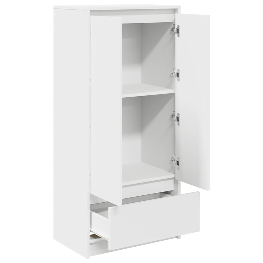 Armadio con Cassetto Bianco 55,5x34x119,5 cm Legno Multistrato - homemem39