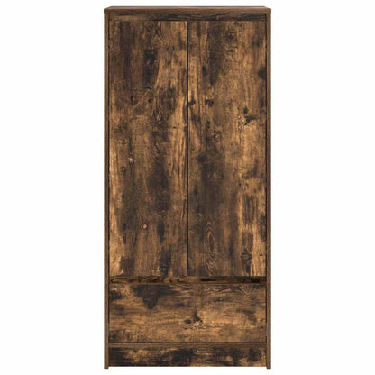 Armadio con Cassetto Rovere Fumo 55,5x34x119,5 cm in Truciolato