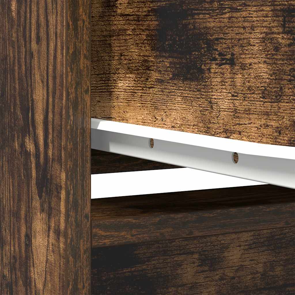 Armadio con Cassetto Rovere Fumo 55,5x34x119,5 cm in Truciolato