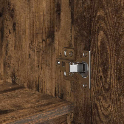 Armadio con Cassetto Rovere Fumo 55,5x34x119,5 cm in Truciolato