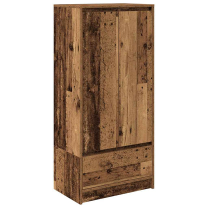 Armadio con Cassetto Legno Antico 55,5x34x119,5 cm Truciolato