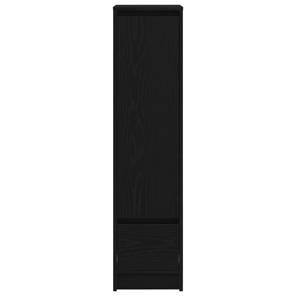 Credenza Rovere Nero 29,5x34x119,5 cm in Legno Multistrato - homemem39