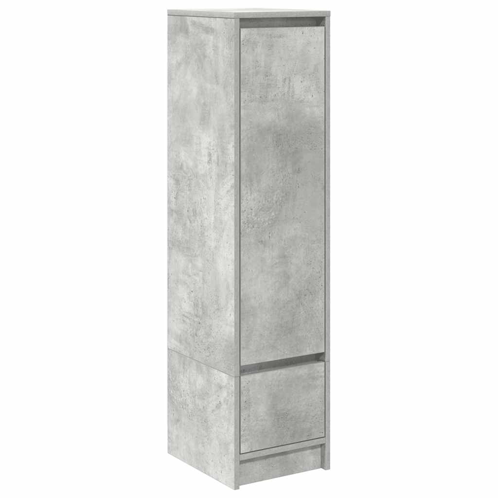 Credenza Grigio Cemento 29,5x34x119,5 cm in Legno Multistrato - homemem39