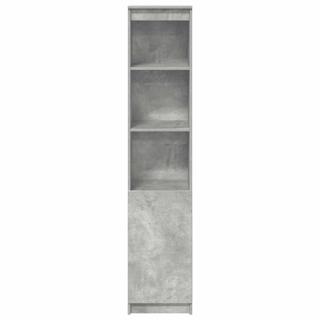 Credenza Grigio Cemento 37,5x35x180 cm in Legno Multistrato - homemem39