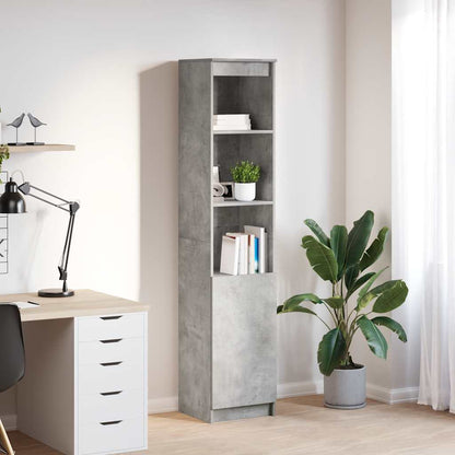 Credenza Grigio Cemento 37,5x35x180 cm in Legno Multistrato - homemem39