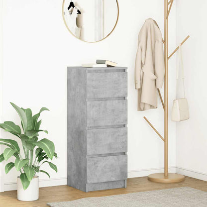 Credenza Grigio Cemento 37,5x35x99 cm in Legno Multistrato - homemem39