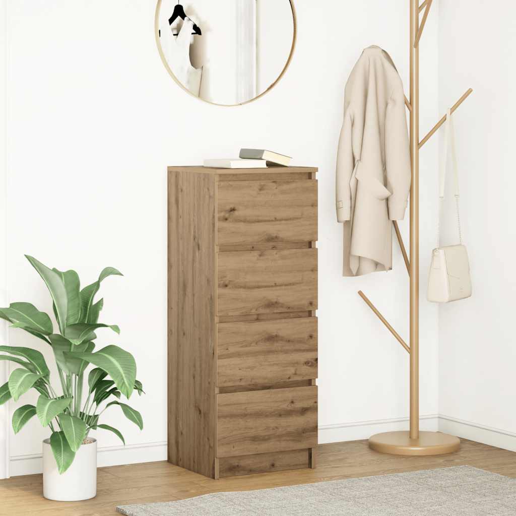 Credenza Rovere Artigianale 37,5x35x99 cm in Legno Multistrato - homemem39