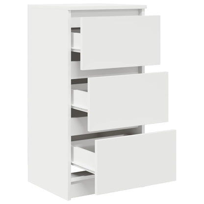 Credenza Bianca 37,5x35x76 cm in Legno Multistrato