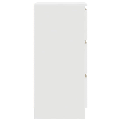 Credenza Bianca 37,5x35x76 cm in Legno Multistrato