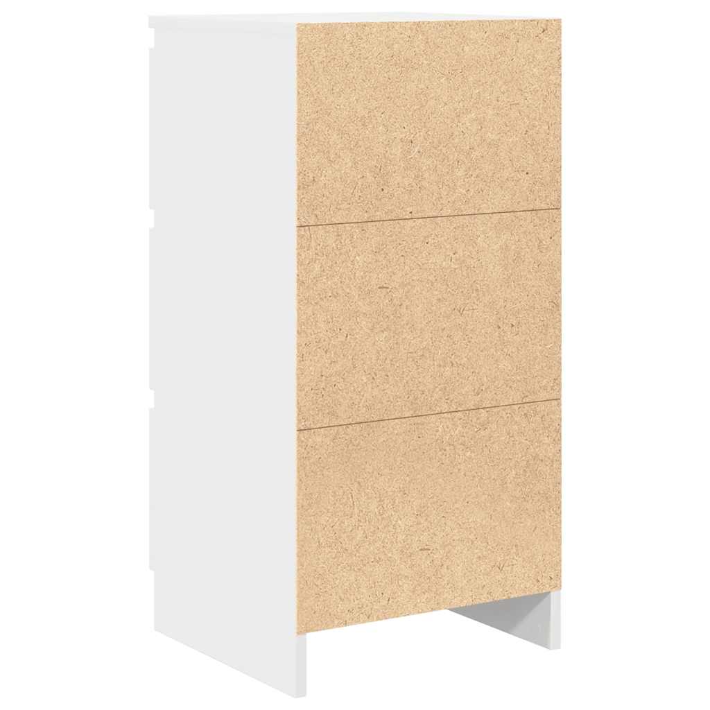 Credenza Bianca 37,5x35x76 cm in Legno Multistrato